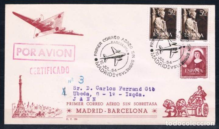 Sellos: 1954.-  MADRID A BARCELONA - Foto 1