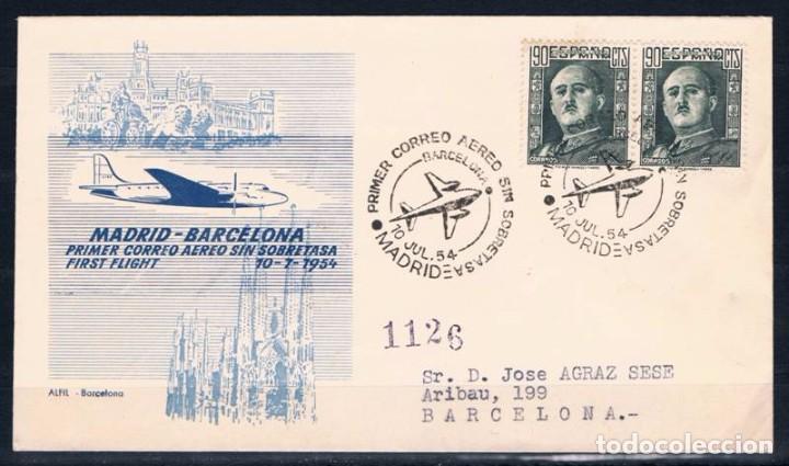 Sellos: 1954.-  MADRID A BARCELONA - Foto 1