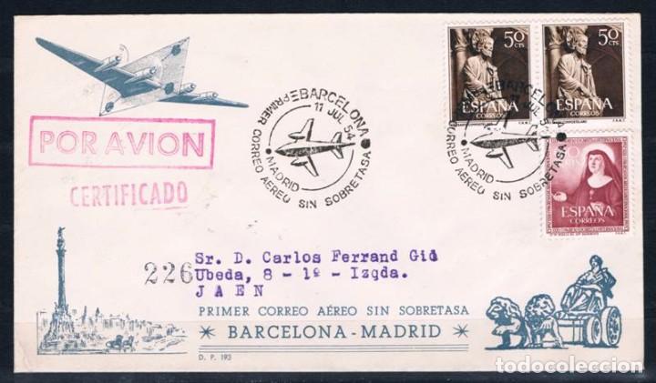 Sellos: 1954.-  MADRID A BARCELONA - Foto 1