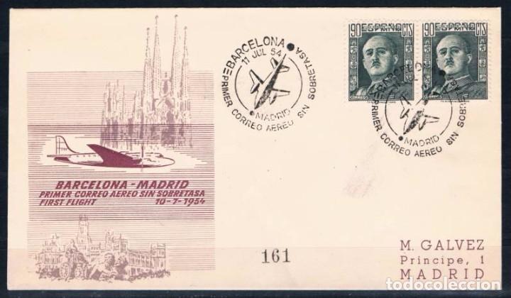 Sellos: 1954.-  BARCELONA A MADRID - Foto 1