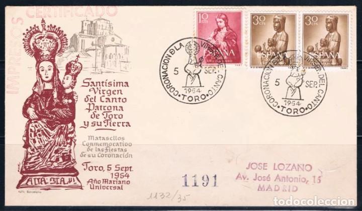 Sellos: 1954.- TORO (ZAMORA) A MADRID - Foto 1