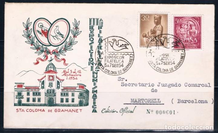 Sellos: 1954.-  SANTA COLOMA DE GRAMANET A MARTORELL - Foto 1