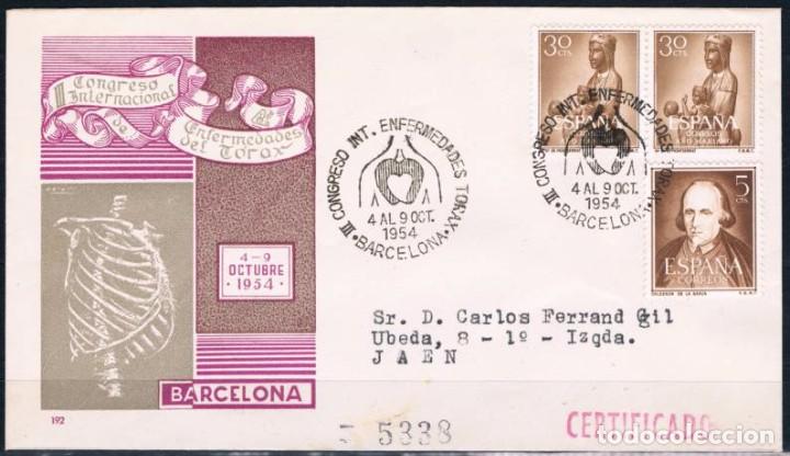 Sellos: 1954.-  BARCELONA A JA&Eacute;N - Foto 1