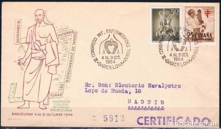 Sellos: 1954.-  BARCELONA A MADRID - Foto 1