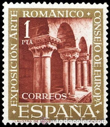 Stamps: ESPA&Ntilde;A SPAIN A&Ntilde;O YEAR 1961 EDIFIL N&ordm; 1366 ** MNH - VII EXPOSICION DEL CONSEJO DE EUROPA EL ARTE ROMA
