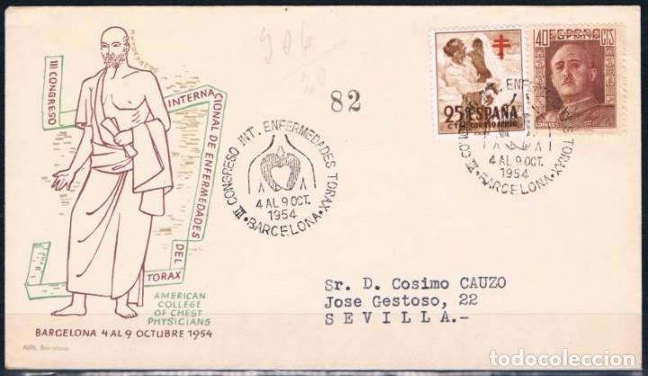 Sellos: 1954.- BARCELONA A SEVILLA - Foto 1