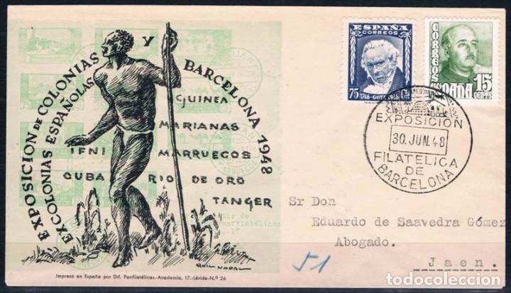 Sellos: 1954.-  BARCELONA A JA&Eacute;N - Foto 1