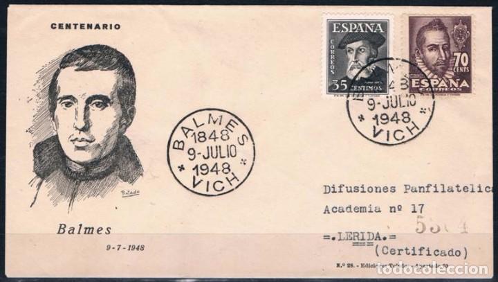 Sellos: 1948.- VICH (BARCELONA) A L&Eacute;RIDA - Foto 1