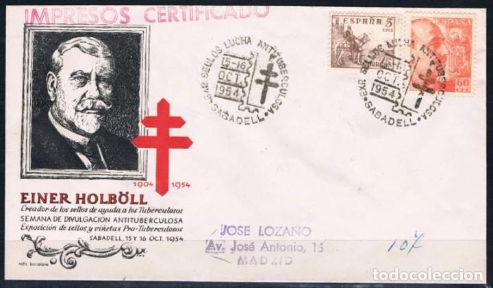 Sellos: 1954.- SABADELL A MADRID - Foto 1