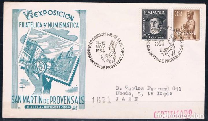 Sellos: 1954.-  SAN MART&Iacute;N DE PROVENSALS A JA&Eacute;N - Foto 1