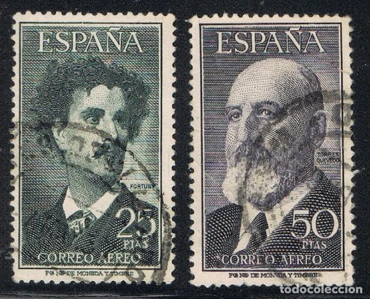 Sellos: 079. Serie completa aereos Fortuny y Torres Quevedo 1955. edifil num 1164 - 1165 &ordm;