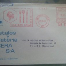 Sellos: SOBRE CIRCULADO 1963 FRANQUEO MACÁNICO CALIDAD GALLO DESDE 1912. Lote 72770893