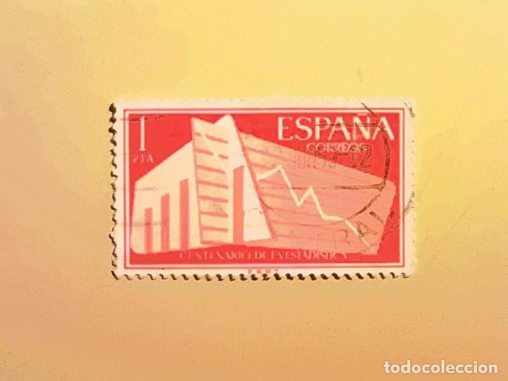 Selos: 1956 - I CENTENARIO ESTADISTICA ESPA&Ntilde;OLA - EDIFIL 1198