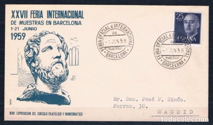 Sellos: 1959.-  BARCELONA A MADRID - Foto 1