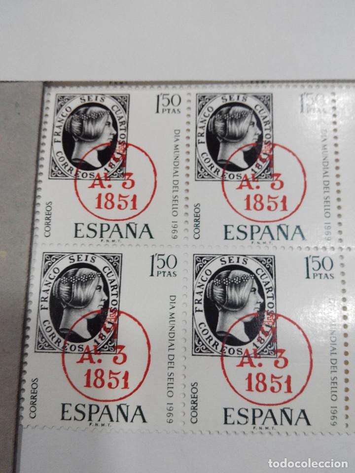 Sellos: ESPA&Ntilde;A EDIFIL  1922 A&Ntilde;O 1969 BLOQUE 2X2 NUEVO - Foto 1