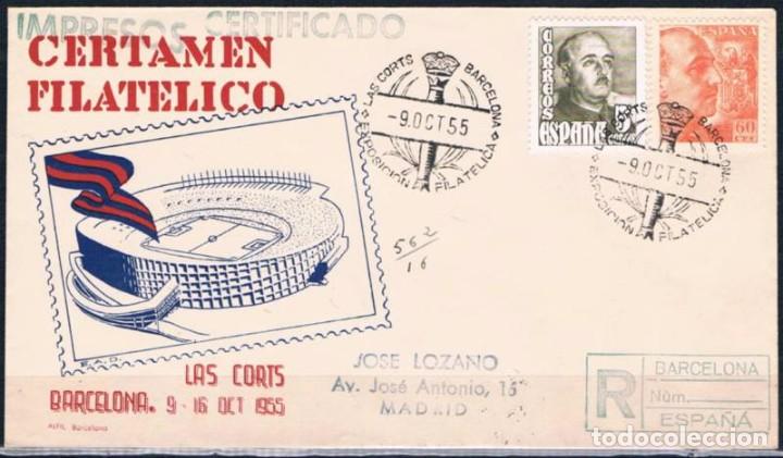 Sellos: 1955.-  BARCELONA A MADRID - Foto 1