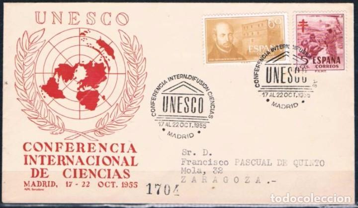 Sellos: 1955.-  MADRID A ZARAGOZA - Foto 1