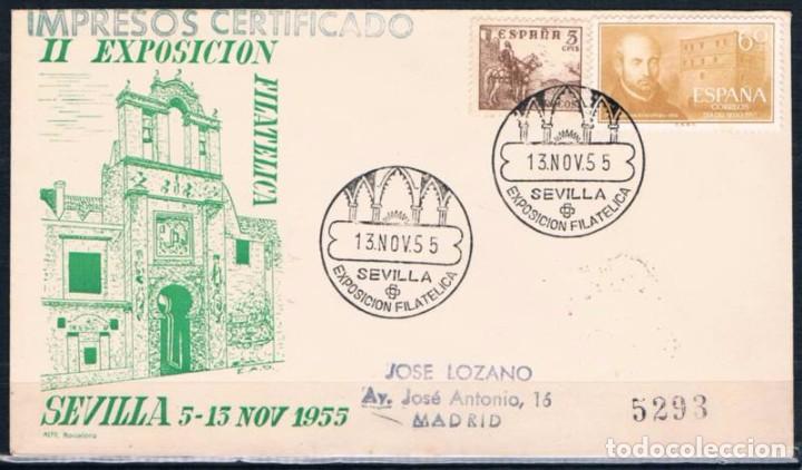 Sellos: 1955.-  SEVILLA A MADRID - Foto 1