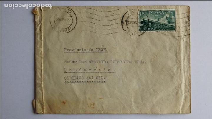 Sellos: carta de 1958 sello de madrid - Foto 1