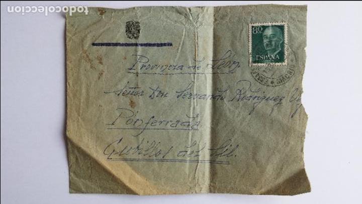 Sellos: carta ,franco, sello de madrid - Foto 1