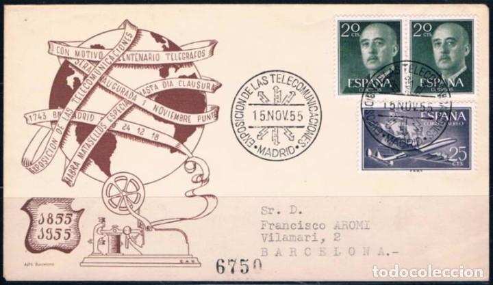 Sellos: 1955.-  MADRID A BARCELONA - Foto 1