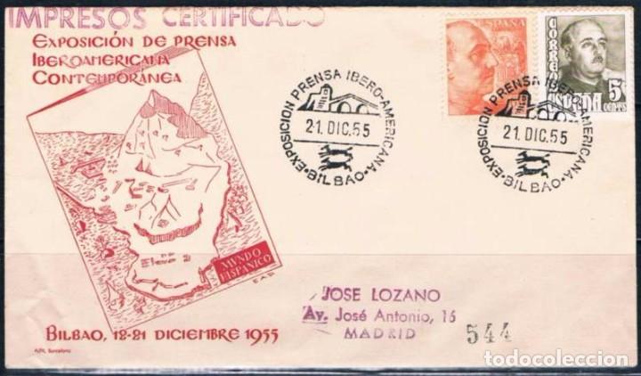 Sellos: 1955.-  BILBAO A MADRID - Foto 1