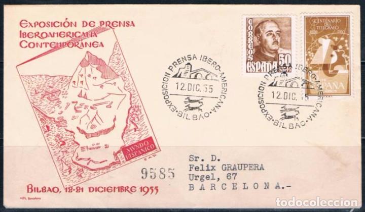 Sellos: 1955.-  BILBAO A BARCELONA - Foto 1