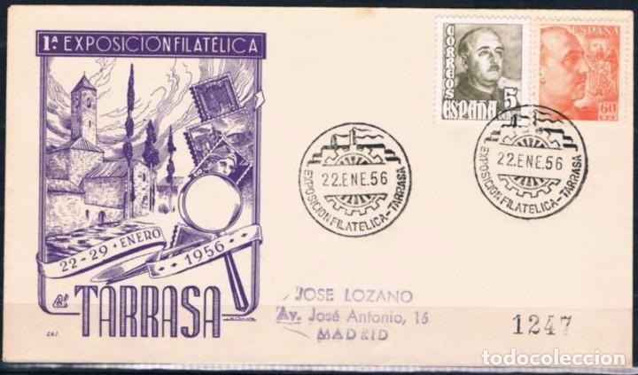 Sellos: 1956.-  TARRASA A MADRID - Foto 1