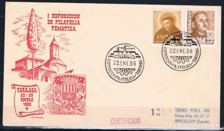 Sellos: 1956.-  TARRASA A BARCELONA - Foto 1