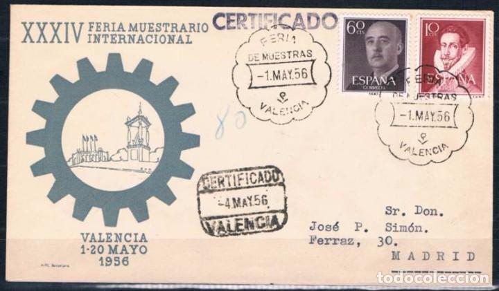 Sellos: 1956.-  VALENCIA A MADRID - Foto 1