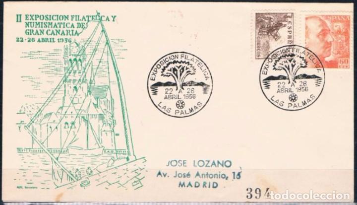 Sellos: 1956.-  LAS PALMAS A MADRID - Foto 1