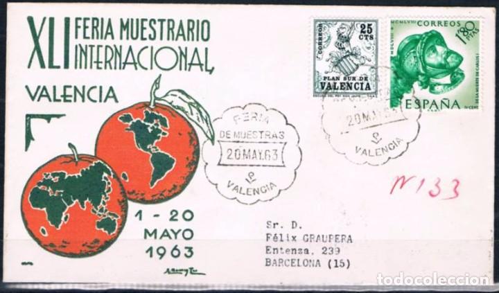 Sellos: 1963.-  VALENCIA A BARCELONA - Foto 1