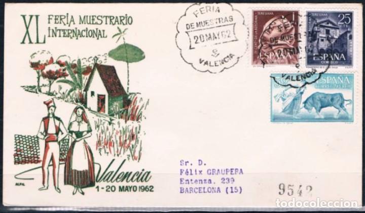 Sellos: 1962.-  VALENCIA A BARCELONA - Foto 1