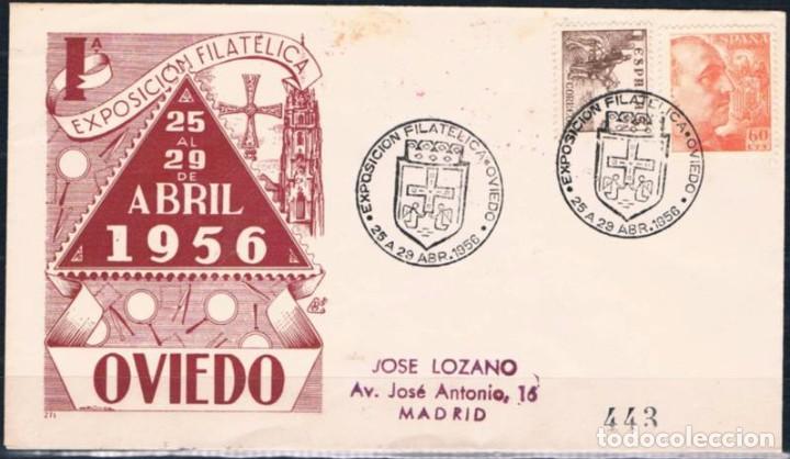 Sellos: 1956.-  OVIEDO A MADRID - Foto 1