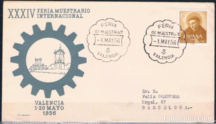 Sellos: 1956.-  VALENCIA A BARCELONA - Foto 1