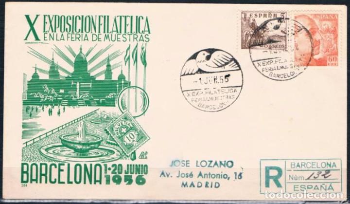 Sellos: 1956.-  BARCELONA A MADRID - Foto 1