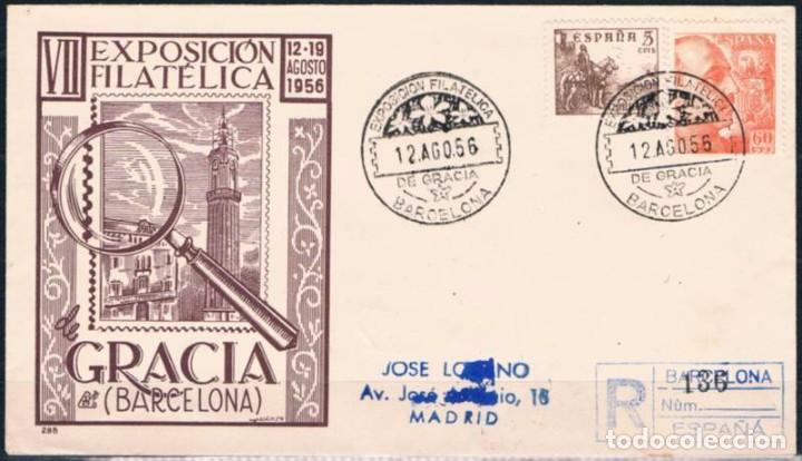 Sellos: 1956.-  BARCELONA A MADRID - Foto 1