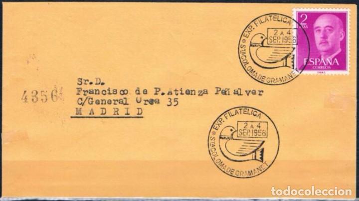 Sellos: 1956.-  SANTA COLOMA DE GRAMANET A MADRID - Foto 1