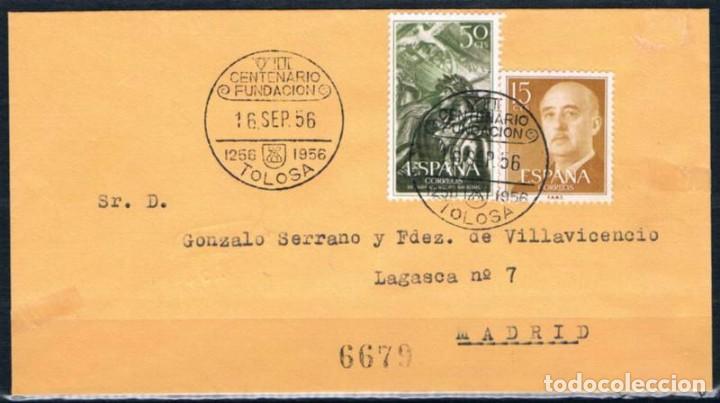 Sellos: 1956.-  TOLOSA A MADRID - Foto 1