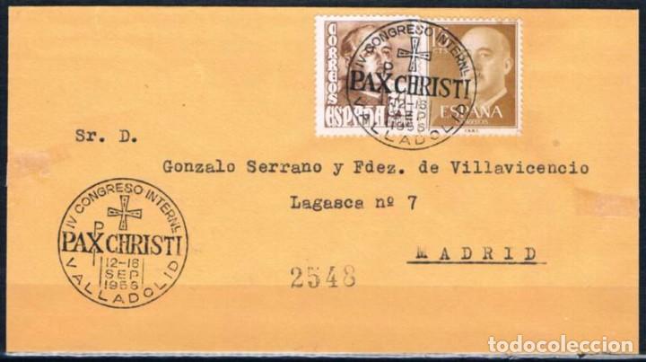 Sellos: 1956.-  VALLADOLID A MADRID - Foto 1
