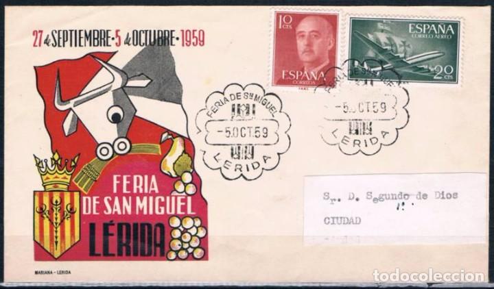 Sellos: 1959.- L&Eacute;RIDA INTERIOR - Foto 1