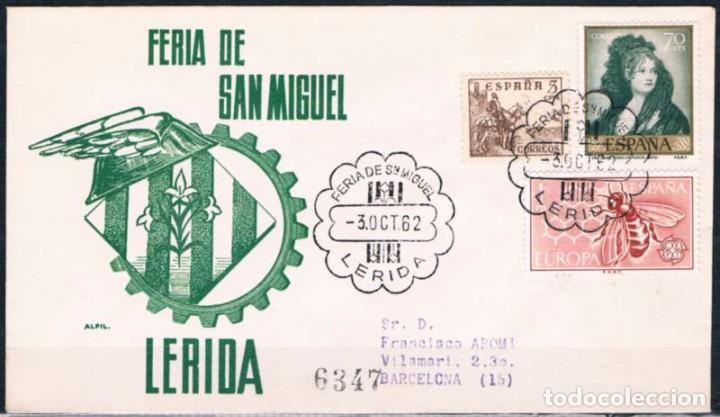 Sellos: 1962.-  L&Eacute;RIDA A BARCELONA - Foto 1