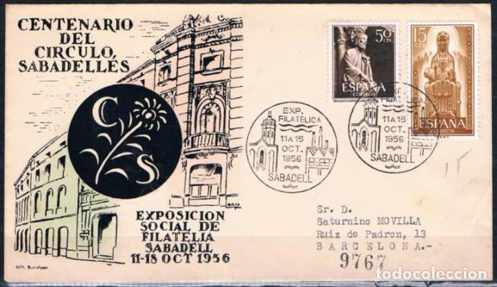 Sellos: 1956.- SABADELL A BARCELONA - Foto 1