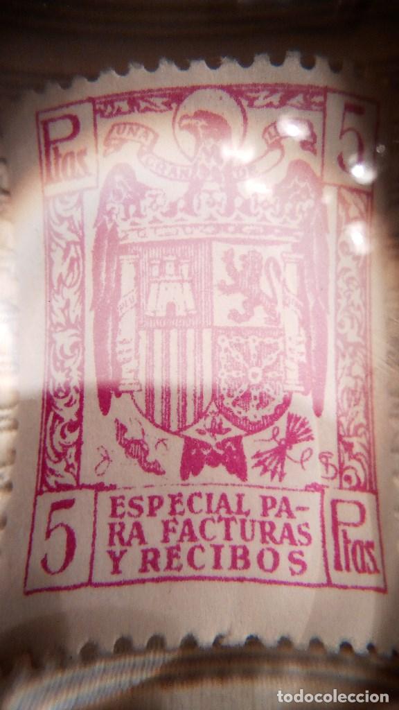 Sellos: TIMBRE O POLIZA 5 PTAS. ESPECIAL PARA FACTURAS Y RECIBOS