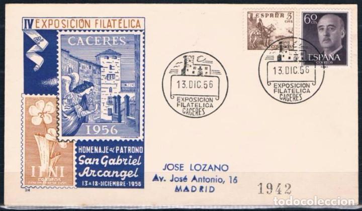 Sellos: 1956.-  C&Aacute;CERES A MADRID - Foto 1