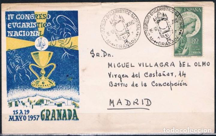 Sellos: 1957.-  MADRID A GRANADA - Foto 1