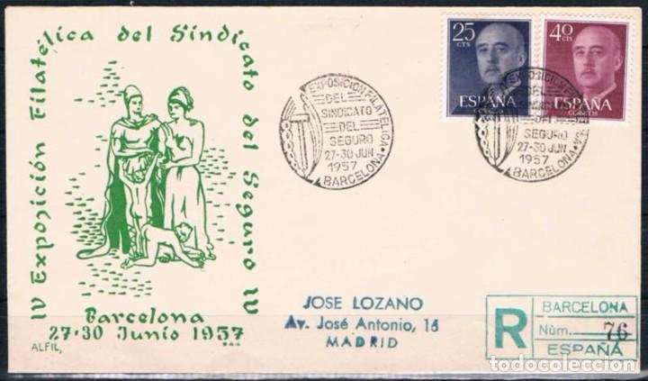 Sellos: 1957.-  MADRID A BARCELONA - Foto 1