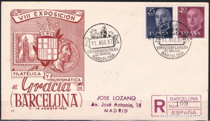 Sellos: 1957.-  BARCELONA A MADRID - Foto 1