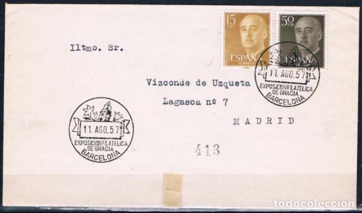 Sellos: 1957.-  BARCELONA A MADRID - Foto 1