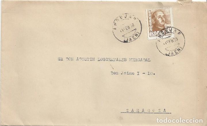 Sellos: CARTA MATASELLO ANDUJAR JAEN 1950 - Foto 1